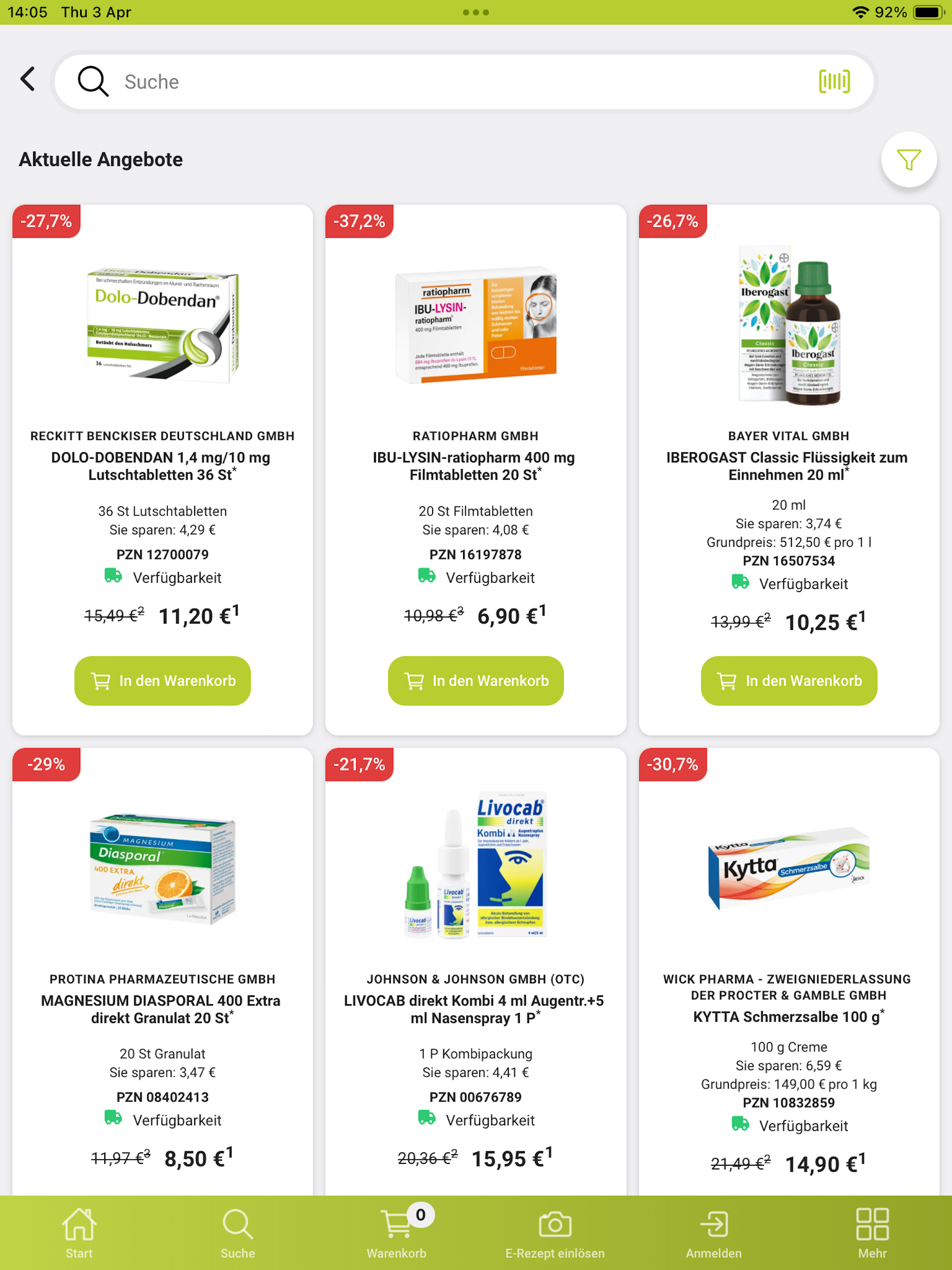 AApo-shop Apotheke & E-Rezept screenshot 9