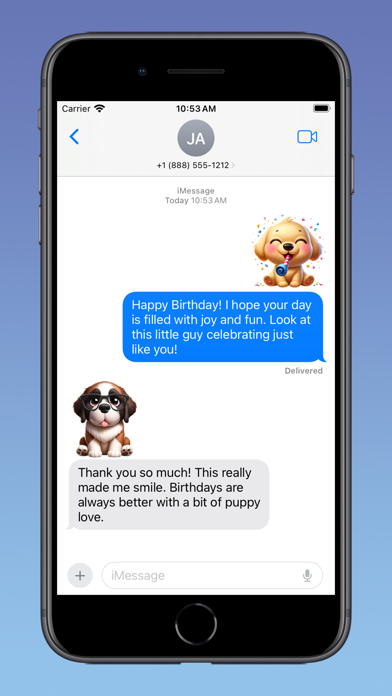 Cute Doggies Stickers Screenshot