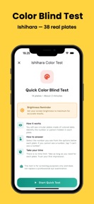 Color Blind Test — Vision Exam screenshot