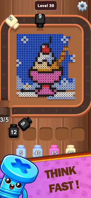 Screw & Pixel: Coloring Sort screenshot 1