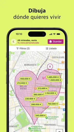 Captura de pantalla de Idealista en iPhone 2