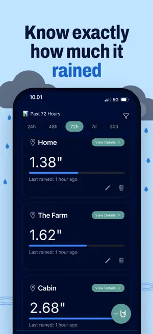 Rain Gauge: Rainfall Totals screenshot 2