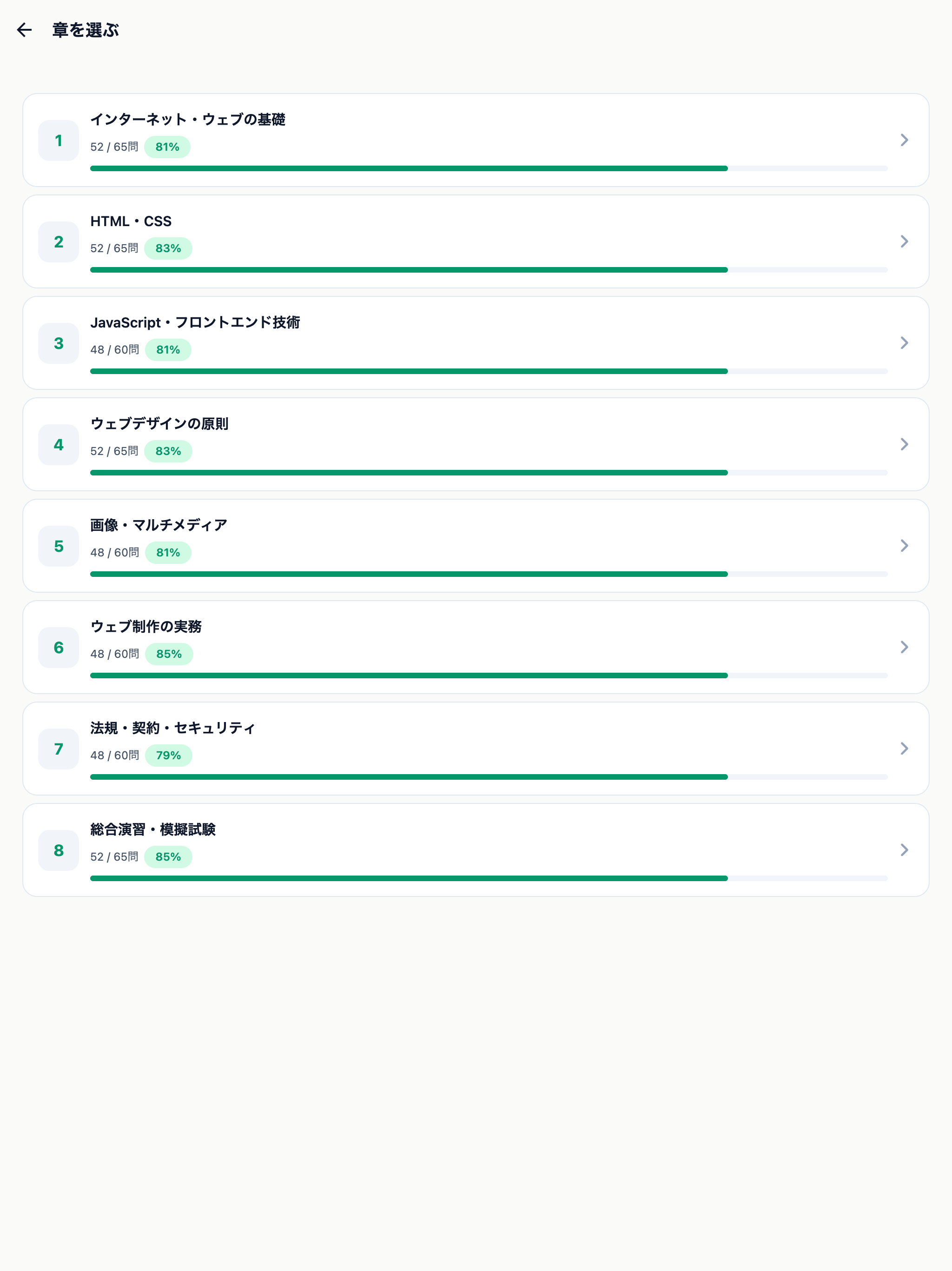 ウェブデザイン技能検定2級 screenshot 7
