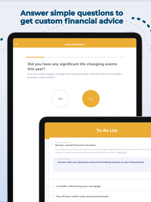 Spark Financial Wellness iPad screenshot 2 - Finance app