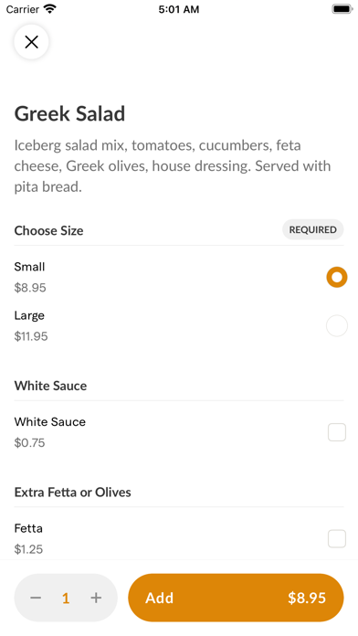 Dasks Greek Grill iPhone screenshot 4 - Food & Drink app