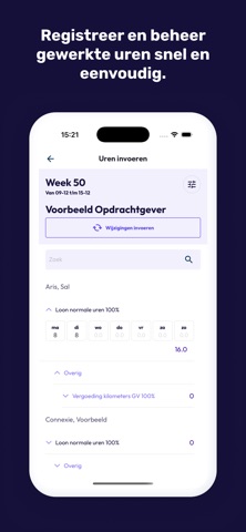 Mijn Connexie - Opdrachtgevers screenshot