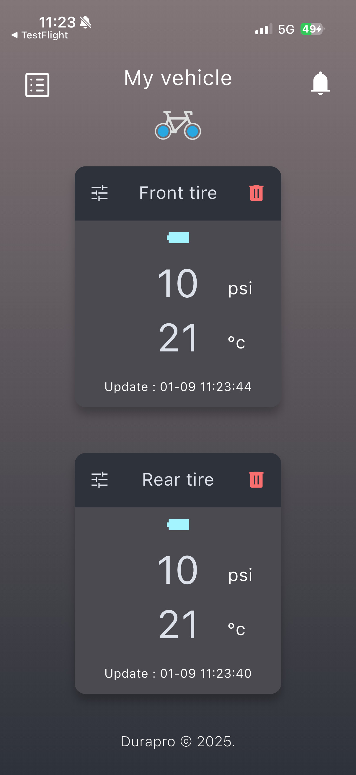 Dura TPMS screenshot 8