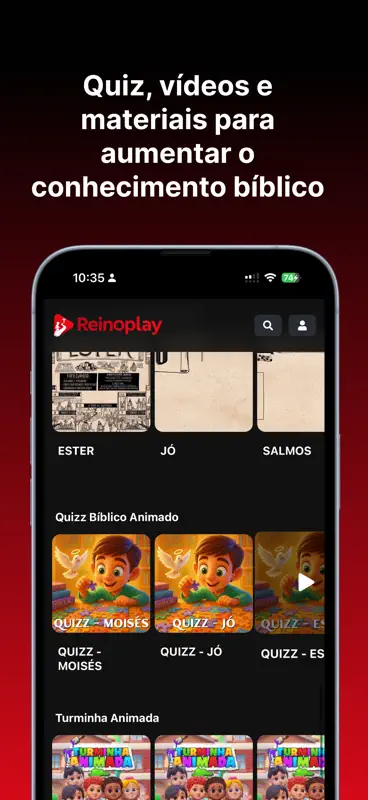 Reino Play: Vídeos Bíblicos screenshot 2 of 8