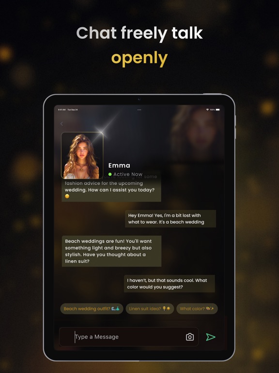 Chat with AI Friend - Chatbot iPad screenshot 4 - Productivity app