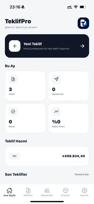 TeklifPro: Fiyat Teklifi screenshot 1