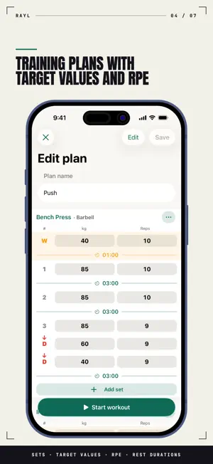 Rayl: Strength Workout Log screenshot 4