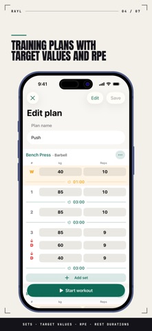Rayl: Strength Workout Log Screenshot 4 of 7