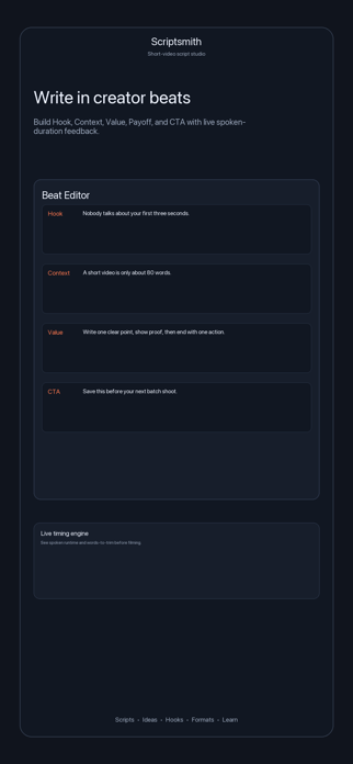 Script Smith Screenshot 2 of 5