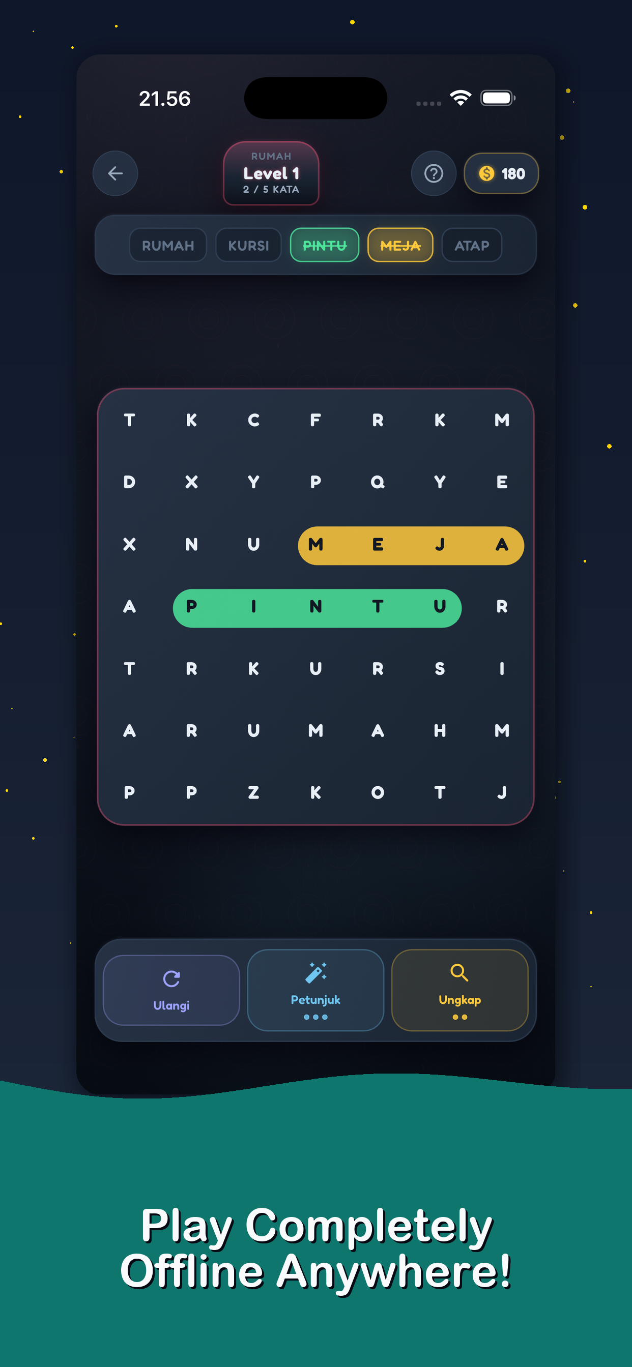 Offline Word Puzzles: 3 Modes screenshot 8