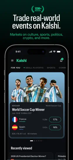 Kalshi: Trade News & Sports iPhone Screenshot 1