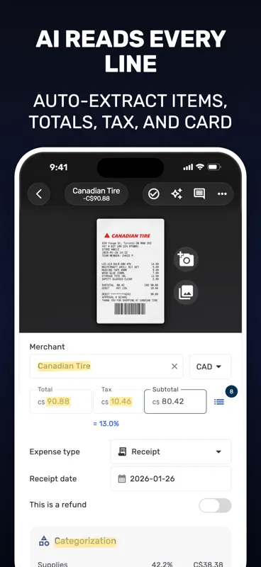 SparkReceipt: Receipt Scanner screenshot 2 of 8