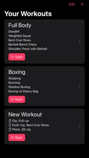 milofit - workout tracker iphone screenshot 1