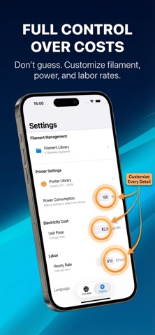 LayerCost: 3D Cost & Profit screenshot
