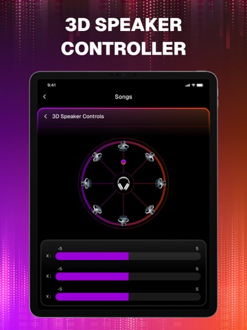 AI Volume & Music Bass Booster iPad screenshot