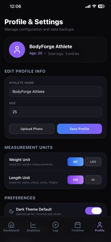 BodyForge AI: Body Tracker Screenshot 6 of 7