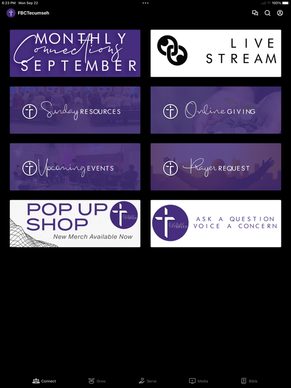 FBC Tecumseh iPad screenshot 1 - Education app