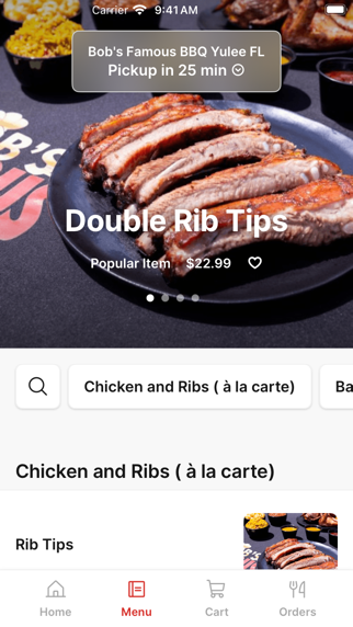 Bob's Famous BBQ iPhone screenshot 2 - Food & Drink app