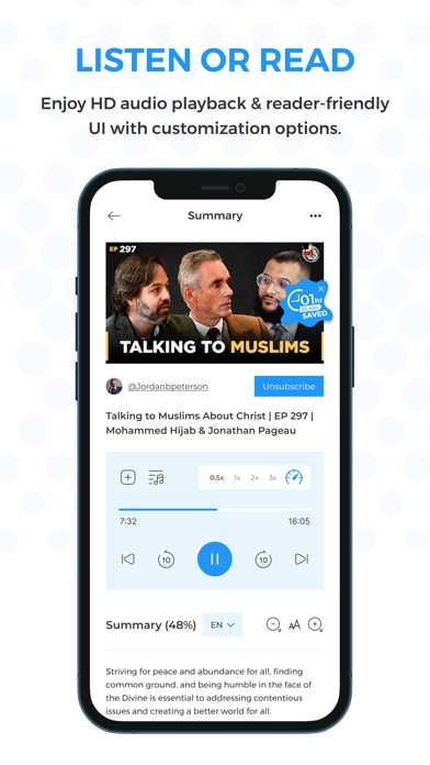 TubeOnAI - Summarize & Listen Screenshot