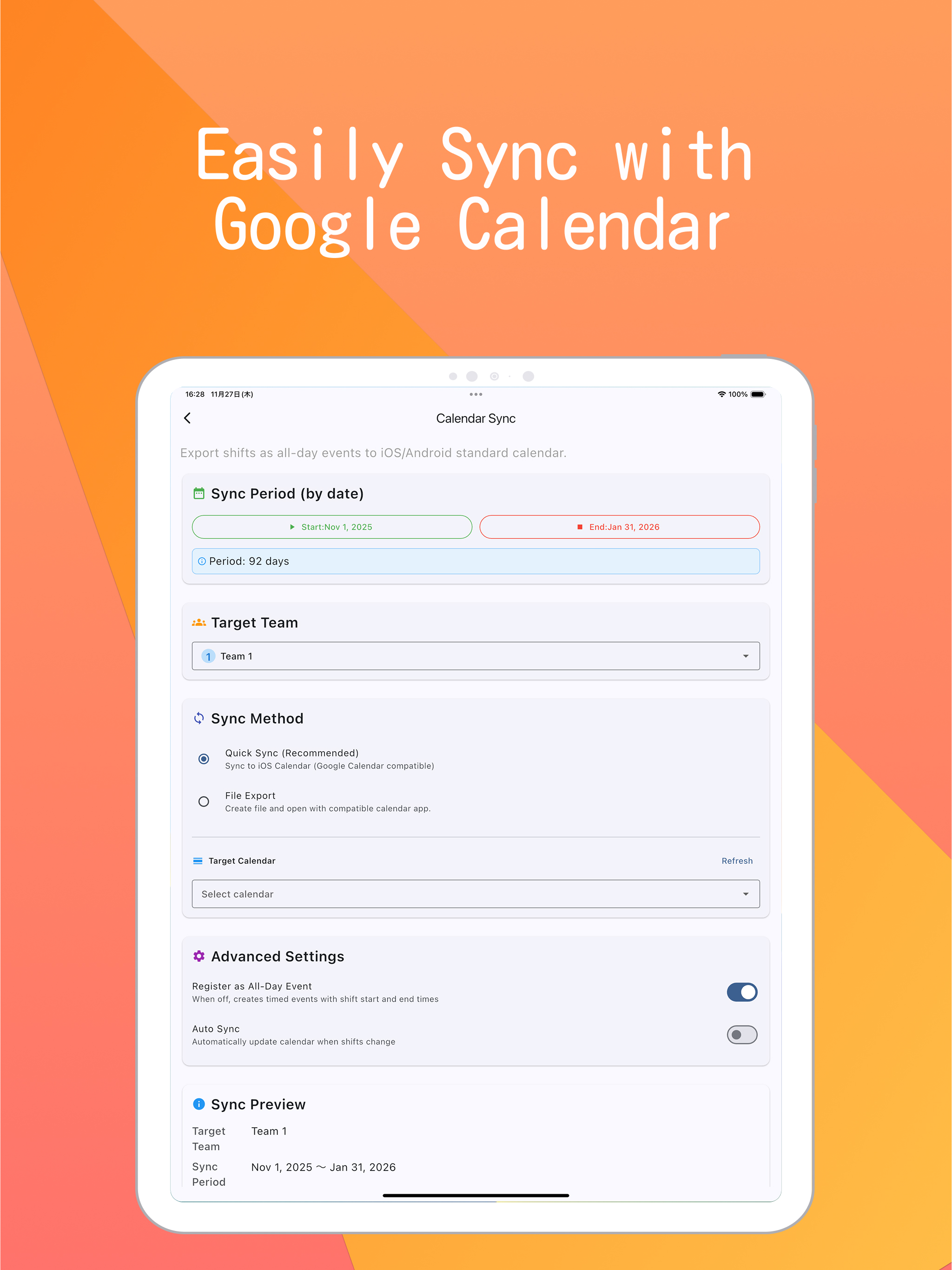 KuriShift - Shift Calendar