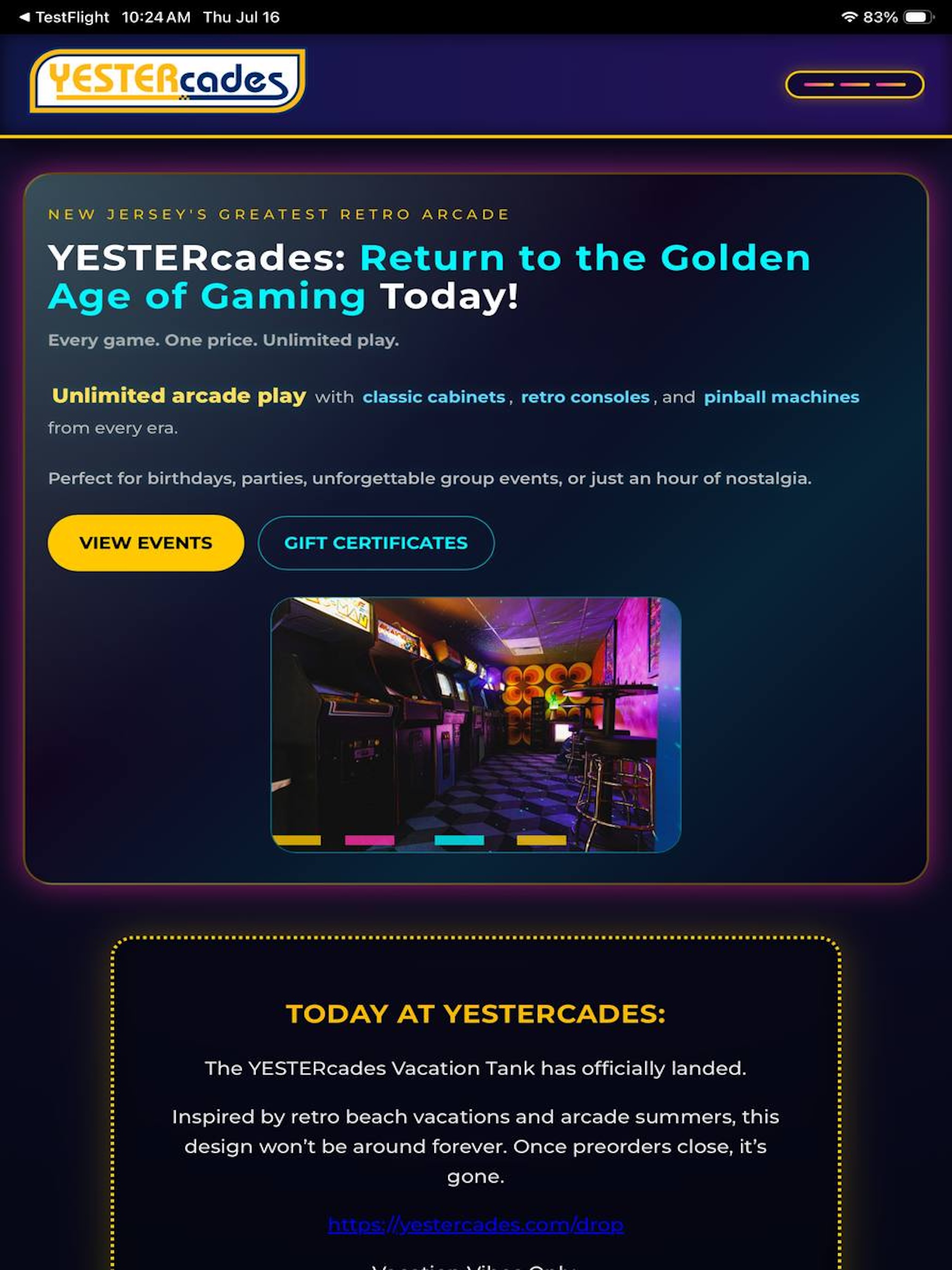 YESTERcades screenshot 5