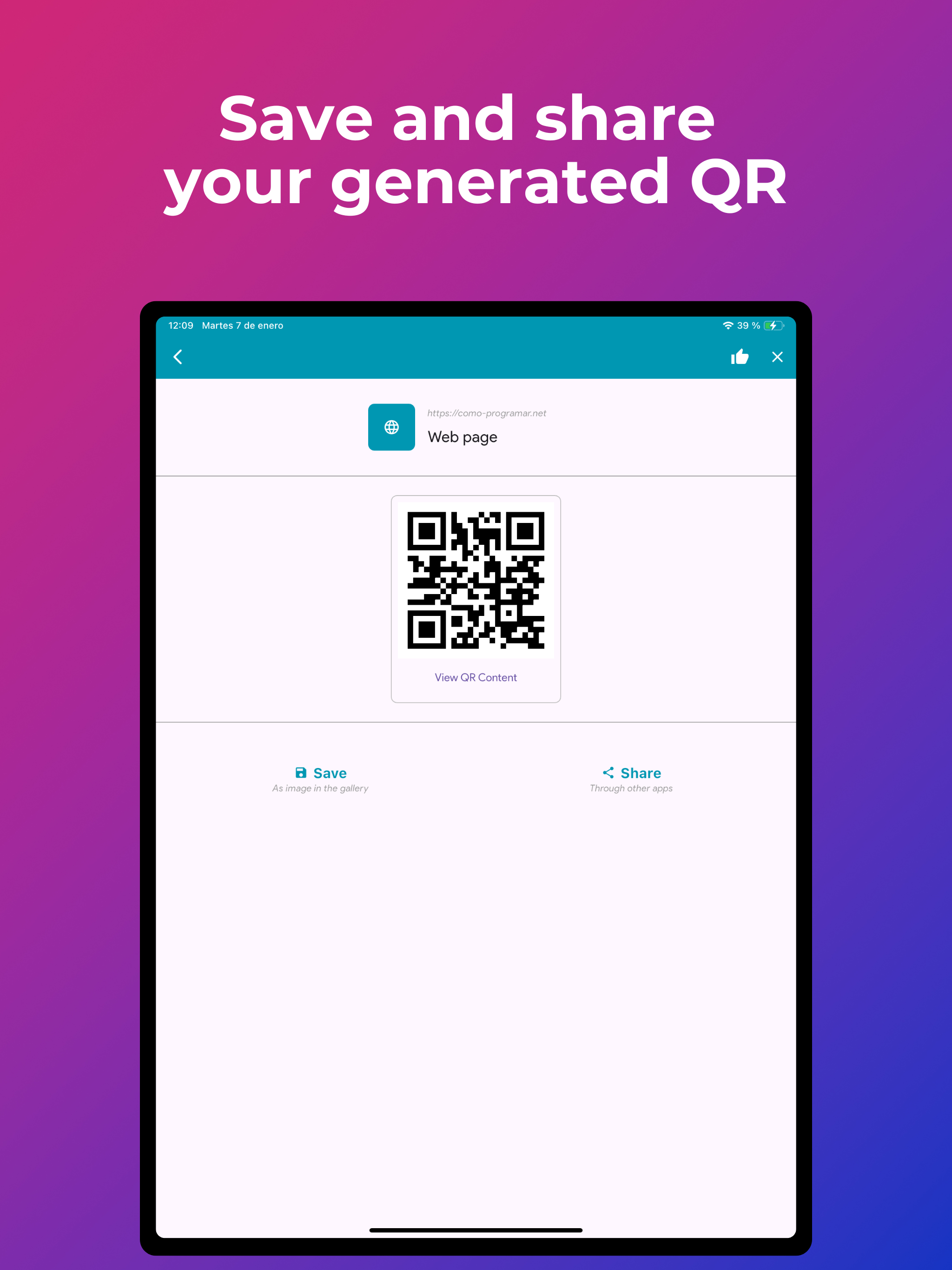 Leitor e Scanner de QR Code