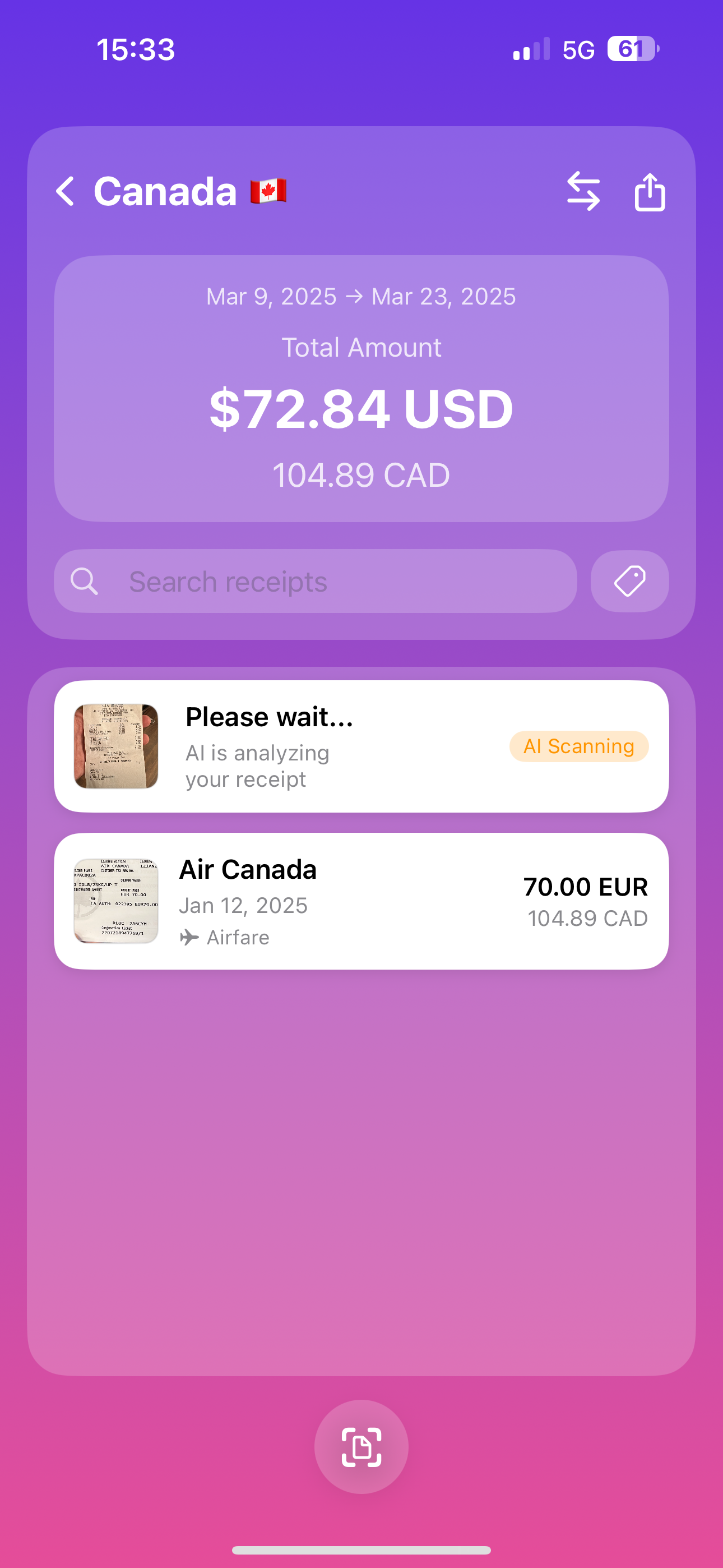 Receipt Manager AI
