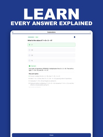 Praxis Core Test Prep 2026 iPad screenshot