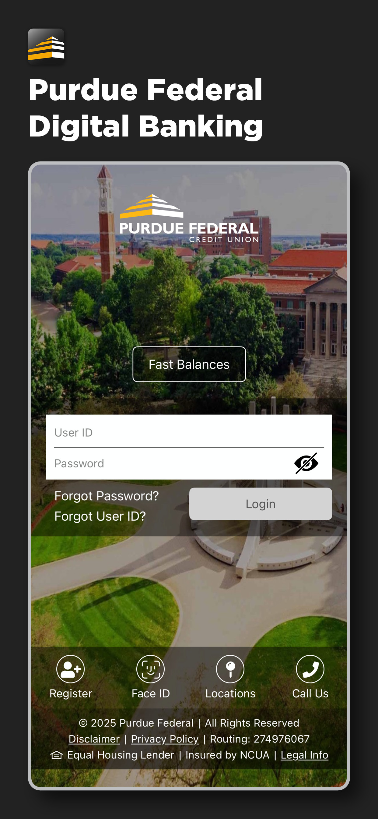 Purdue Federal Digital Banking