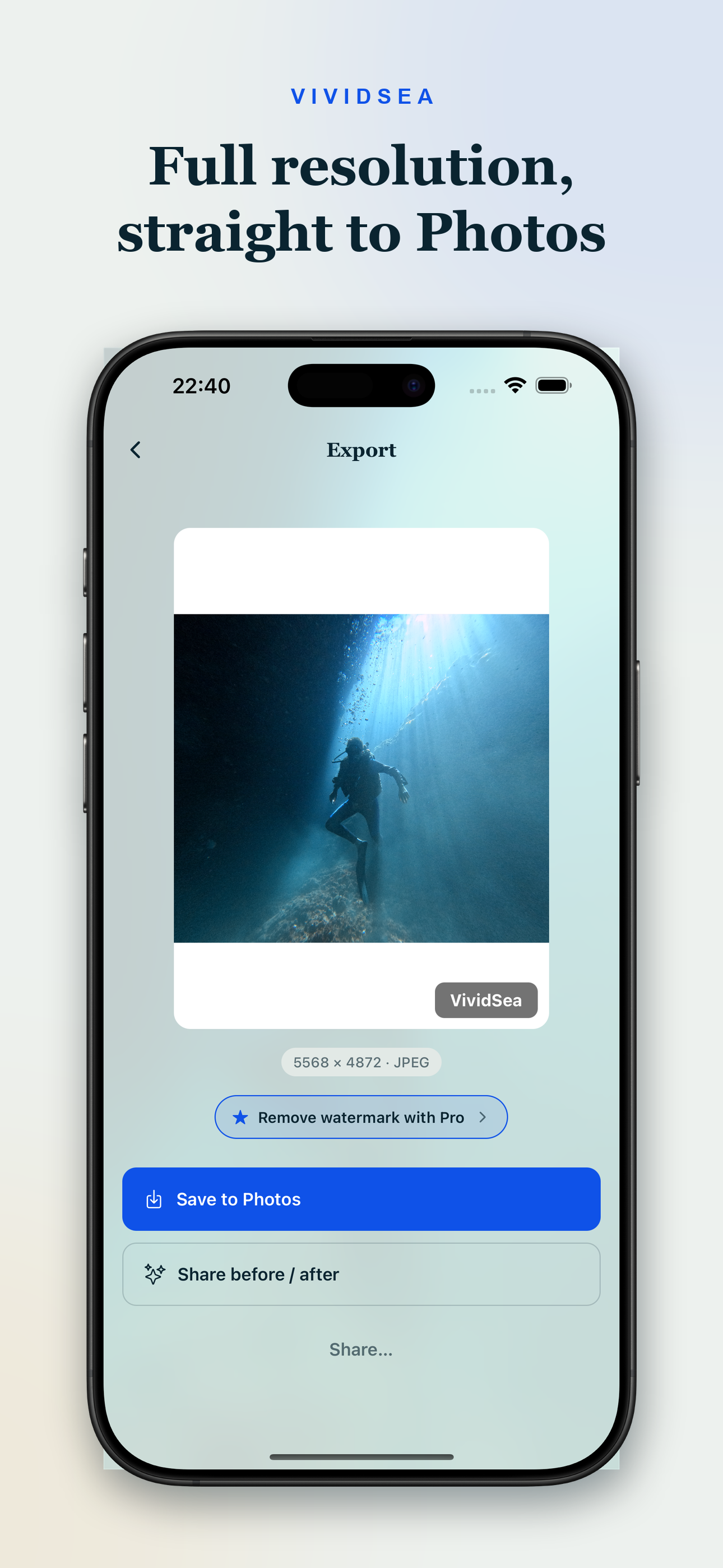 VividSea: Dive Photo & Video screenshot 5