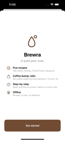 Brewra: Pour-Over Timer Screenshot 3 of 4