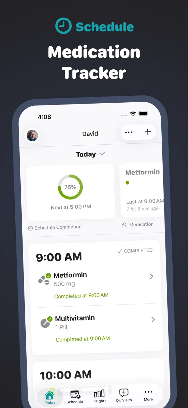 Screenshot #2 pour Medication Reminder & Pill Log