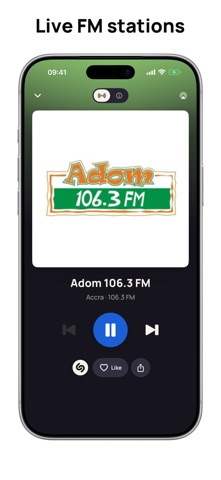 Radio Ghana FM AM Live Online iPhone screenshot