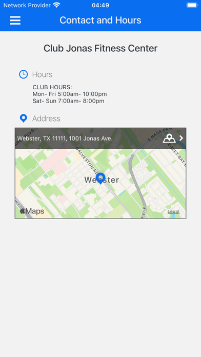 Jonas Athletic Club Screenshot