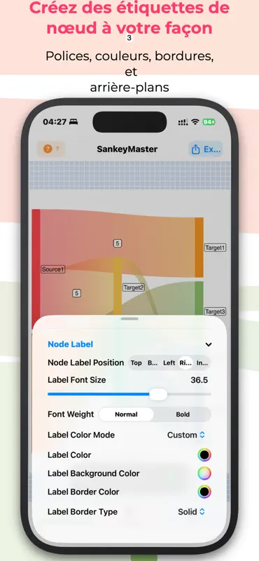 SankeyMaster: Diagramme Sankey screenshot 4 of 7