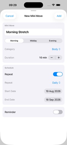 Mini Moves: Today Screenshot 2 of 6