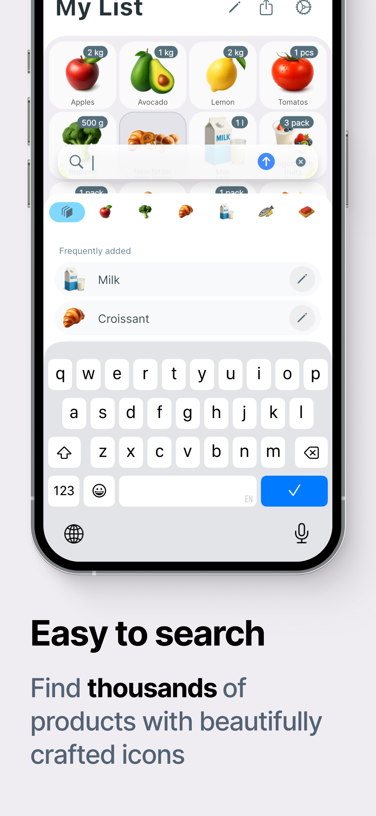 Listic: Visual Shopping List