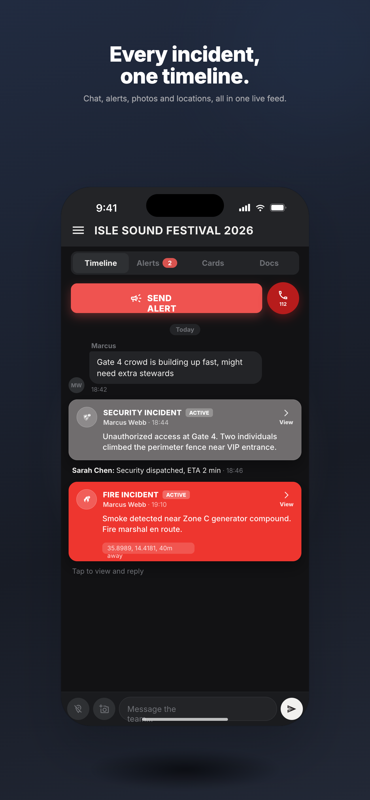 STORM - EVENTS SUPPORT SYSTEM screenshot 2