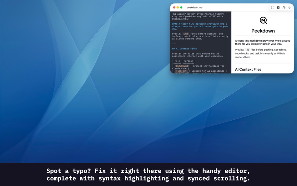 #2. Peekdown (macOS) Által: Tim Gavin