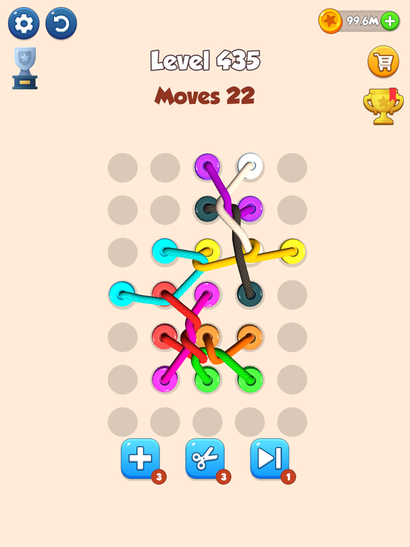 Color Tangled Rope 3D iPad screenshot 6 - Games app