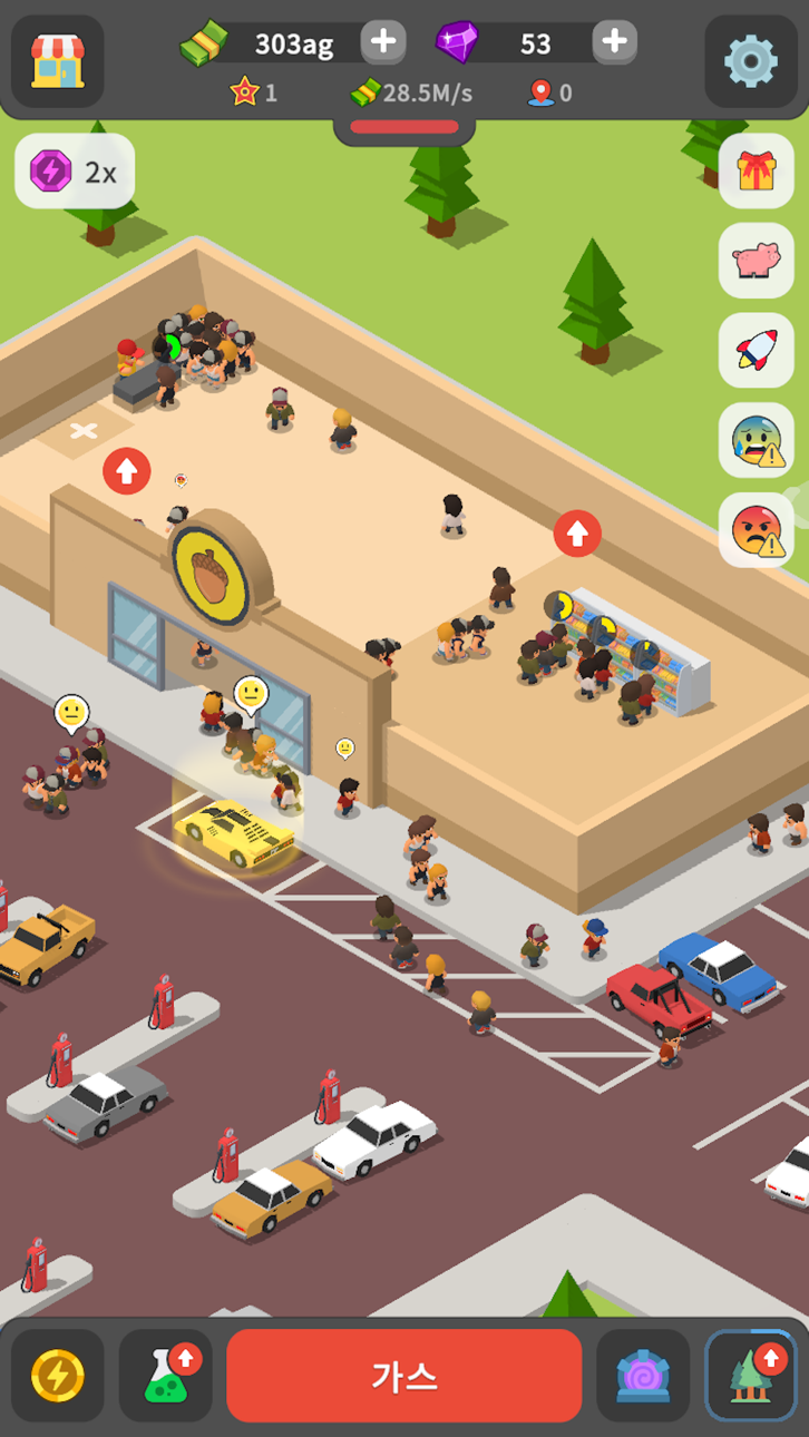 Idle Gas Station Tycoon iOS Mod IPA screenshot 6 - iOS game interface