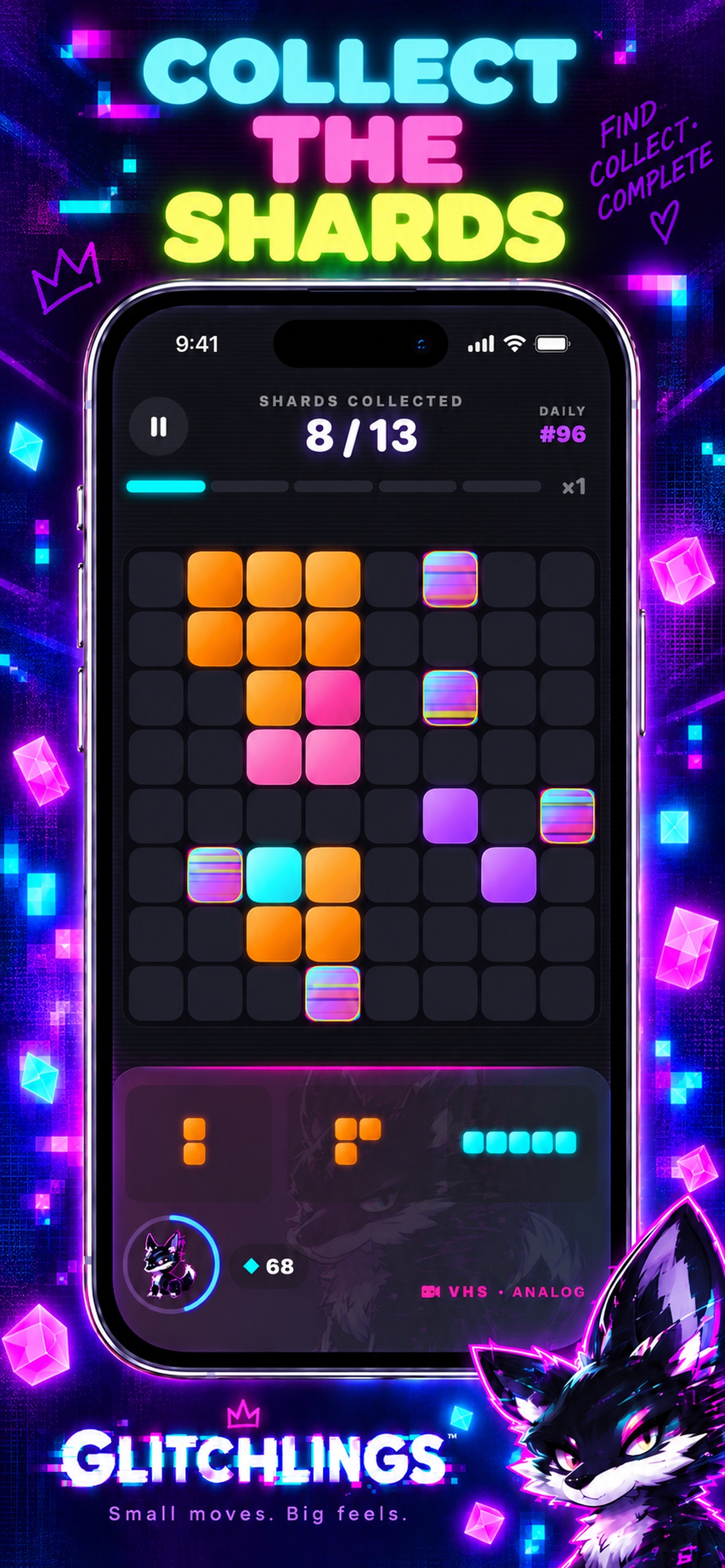Screenshot 4 of Glitchlings: Block Puzzle Game