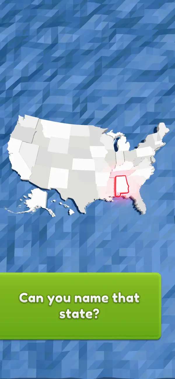 Screenshot #3 pour USA State Name Guess 3D