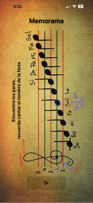 Memorama Clave de Sol screenshot 1