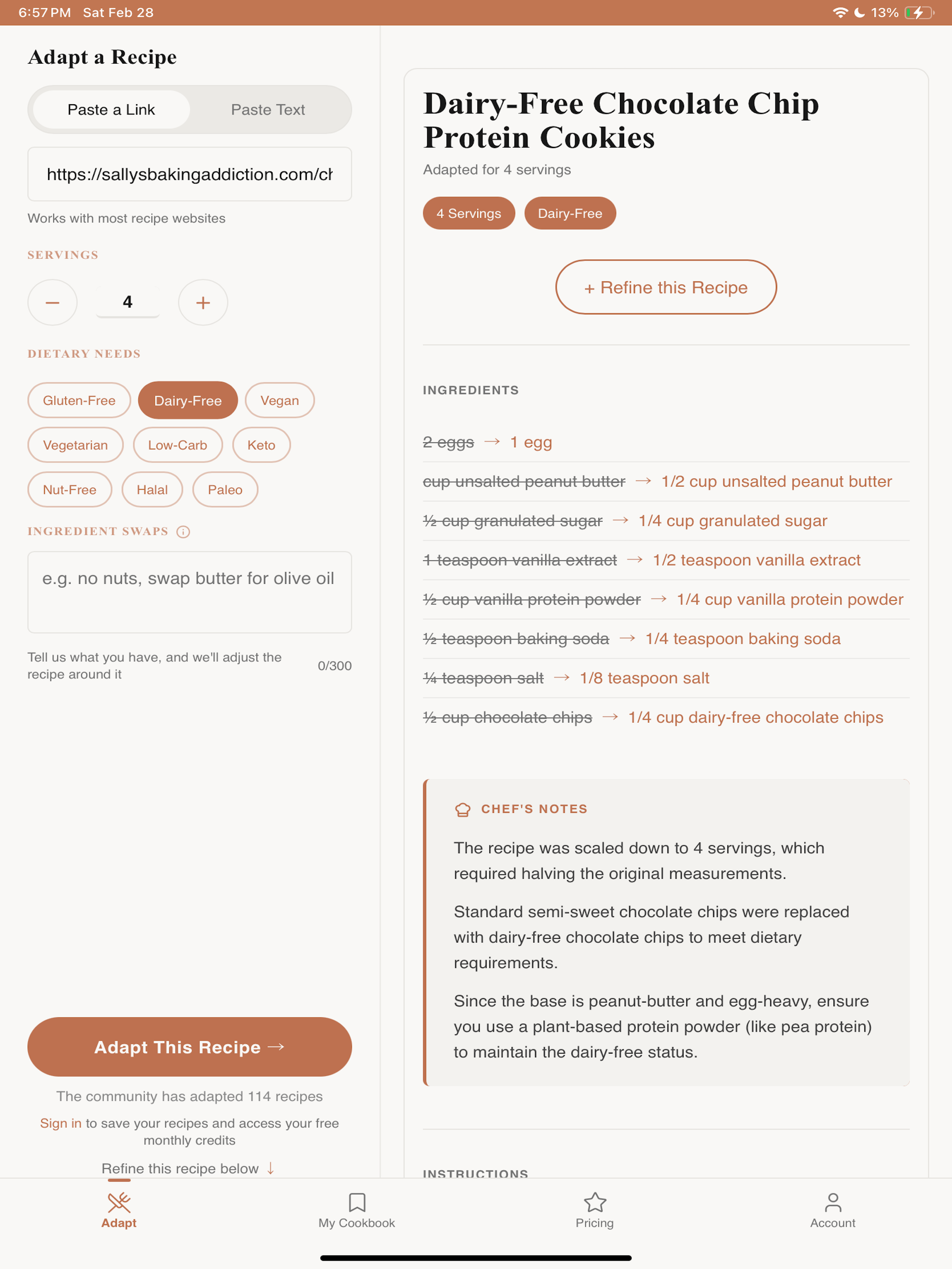 RecipeFix: Recipe Converter screenshot 8