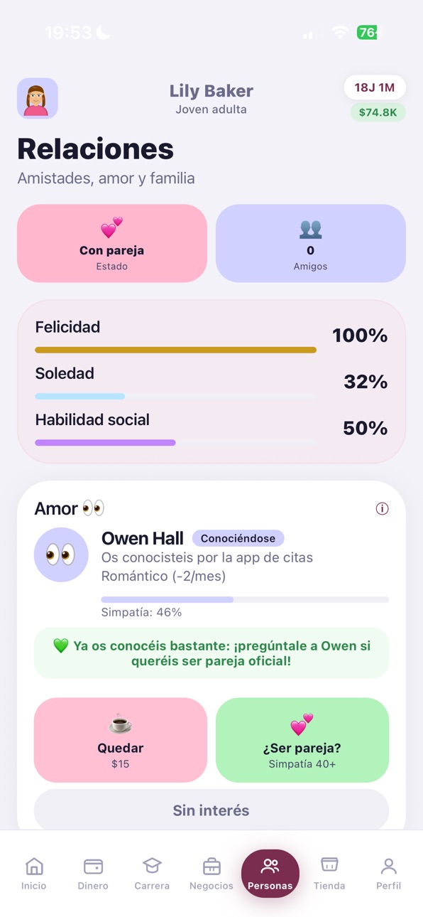 LiSi - Life Simulator iOS Mod IPA screenshot 6 - iOS game interface